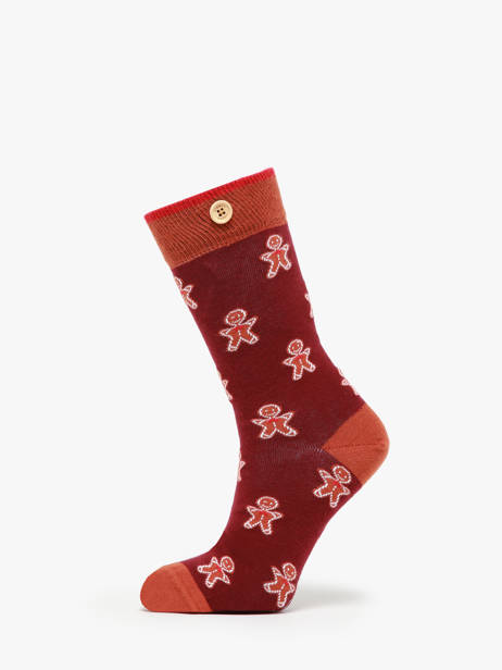 Chaussettes Cabaia Rouge socks AGA