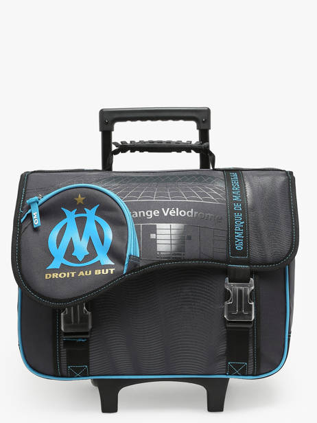 2-compartment Wheeled Satchel Olympique de marseille Black om 23CO203A