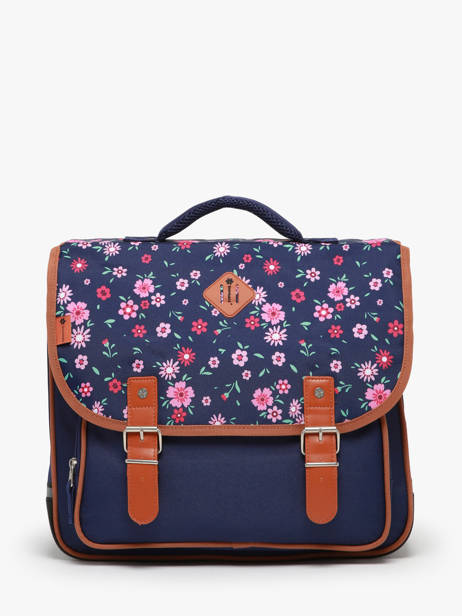 2-compartment Satchel Snowball Blue liberty 46338