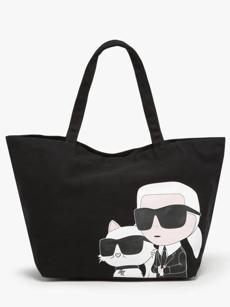 Shopping Bag K Ikonic 2.0 Cotton Karl lagerfeld Black k ikonic 2.0 245W3850