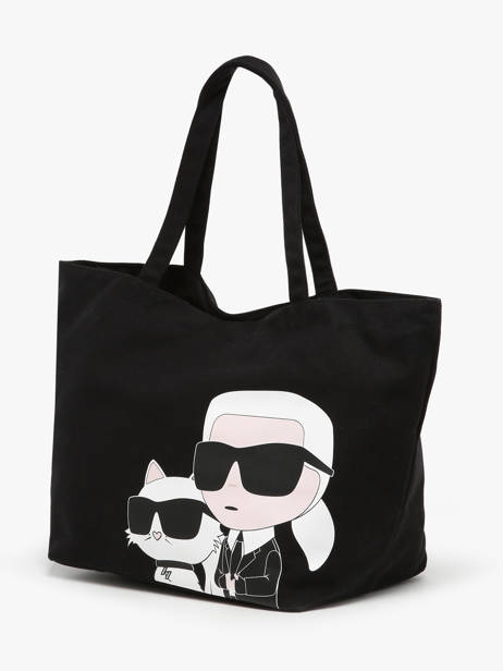 Shopping Bag K Ikonic 2.0 Cotton Karl lagerfeld Black k ikonic 2.0 245W3850 other view 2