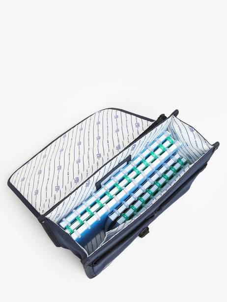 2-compartment Satchel Cabaia Blue school S other view 3