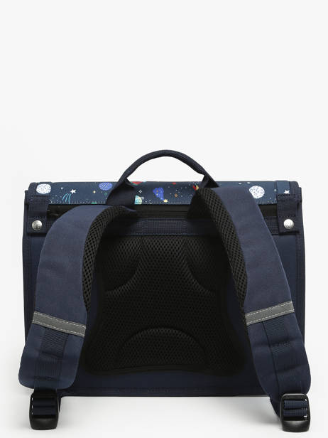 2-compartment Satchel Cabaia Blue school S other view 4