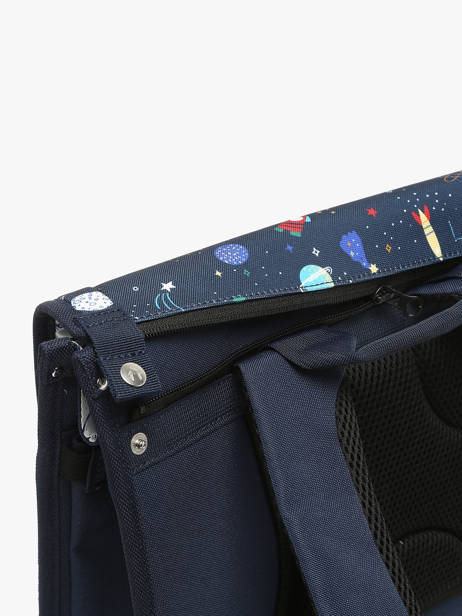 2-compartment Satchel Cabaia Blue school S other view 5