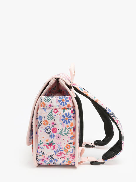 Cartable 2 Compartiments Cabaia Rose school S vue secondaire 2