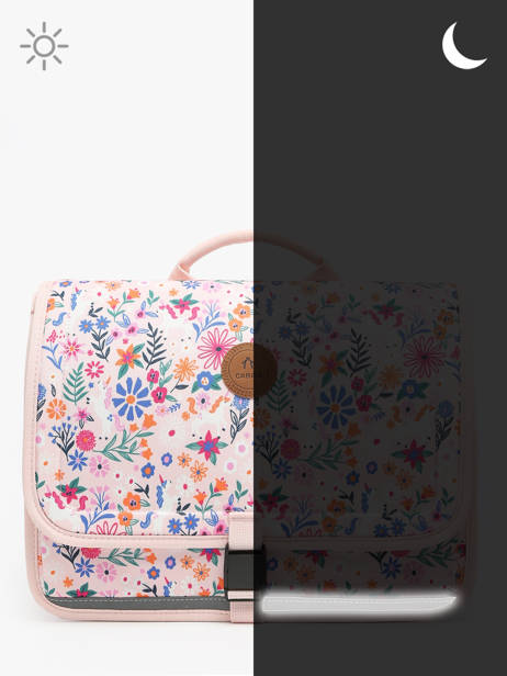 Cartable 2 Compartiments Cabaia Rose school S vue secondaire 6