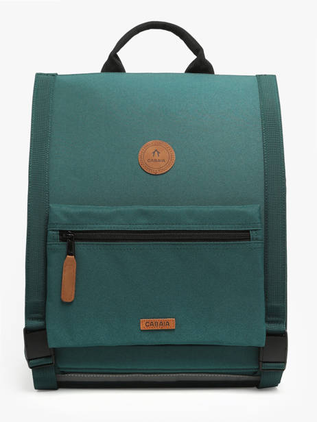 2-compartment Backpack Cabaia Green school M other view 2