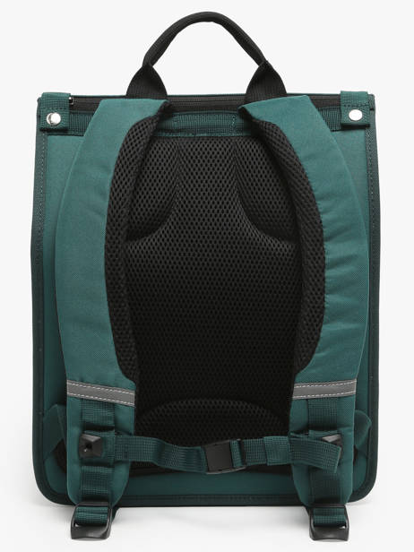 2-compartment Backpack Cabaia Green school M other view 5