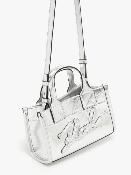 Crossbody Bag K Skuare Polyurethane Karl lagerfeld Silver k skuare 245W3093 other view 2