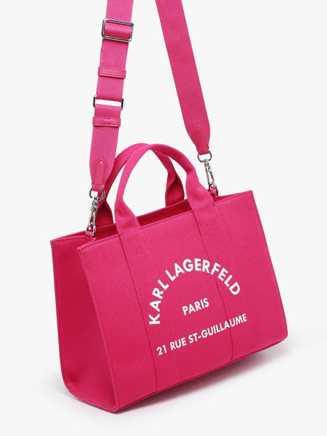 Small Cotton Rsg Tote Bag Karl lagerfeld Pink rsg 240W3892 other view 2