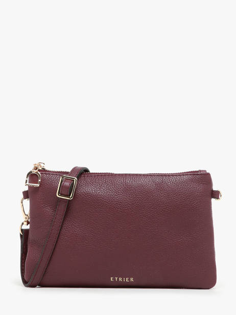 Crossbody Bag Tradition Cuir Etrier Violet tradition ETRA0141