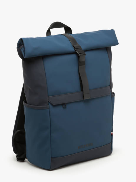 Backpack Tommy hilfiger Blue th monotype AM12499 other view 2