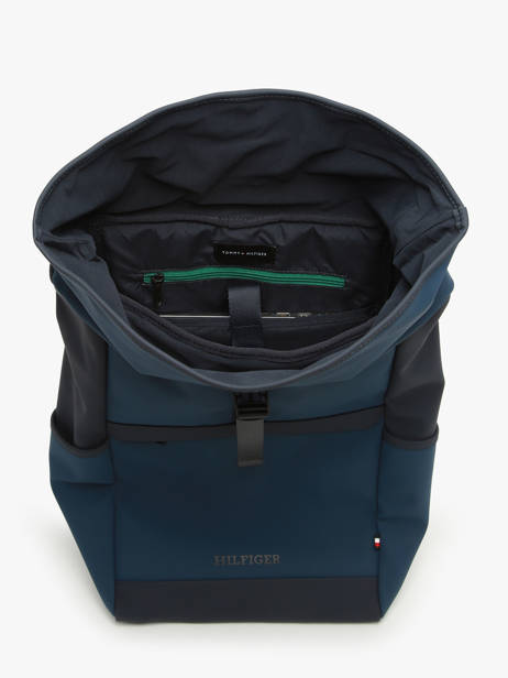 Backpack Tommy hilfiger Blue th monotype AM12499 other view 3