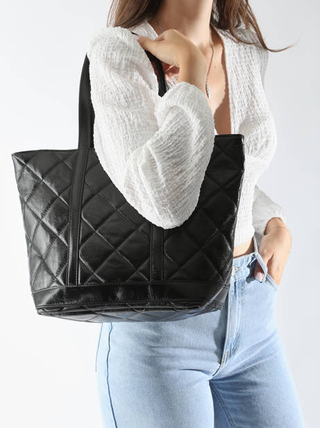 Shopping Bag Cabas Cuir Leather Vanessa bruno Black cabas cuir 84V40378 other view 1