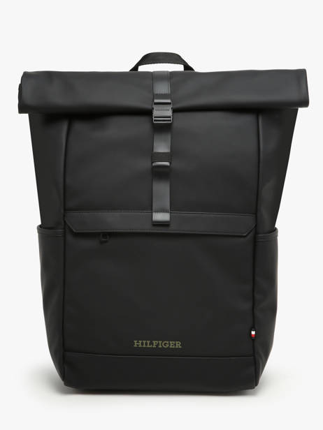 Backpack Tommy hilfiger Black th monotype AM12499