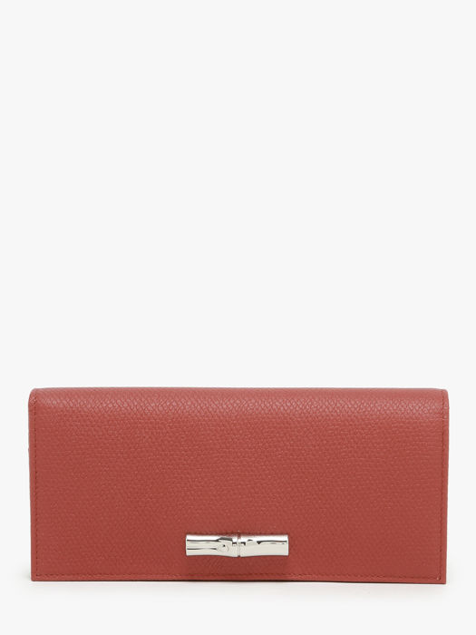 Longchamp Le roseau Wallet Red