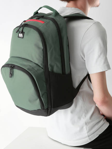 2-compartment Backpack Quiksilver Green youth access QYBP3167 other view 1