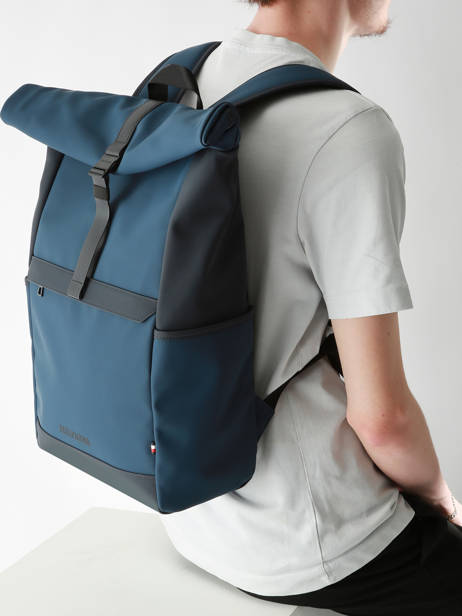 Backpack Tommy hilfiger Blue th monotype AM12499 other view 1