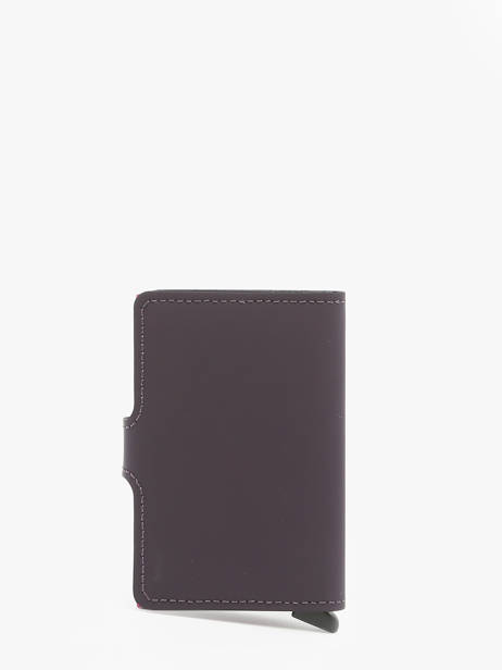 Porte-cartes Cuir Secrid Violet matte MM vue secondaire 2