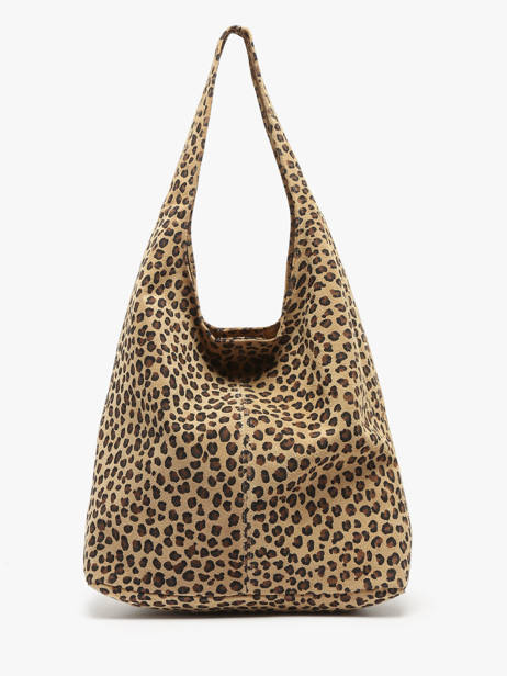 Shoulder Bag Velvet Leopardo Leather Milano Brown velvet leopardo VL24062