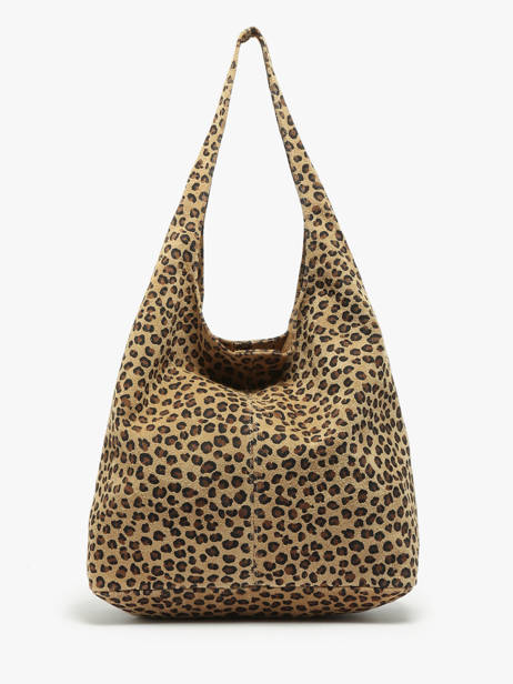 Shoulder Bag Velvet Leopardo Leather Milano Brown velvet leopardo VL24062 other view 4