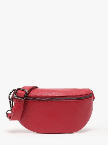 Leather Caviar Belt Bag Milano Red caviar CA19091B