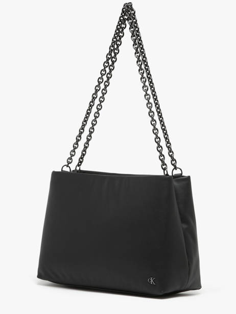 Sac Bandoulière Micro Mono Polyester Recyclé Calvin klein jeans Noir micro mono K612227 vue secondaire 2