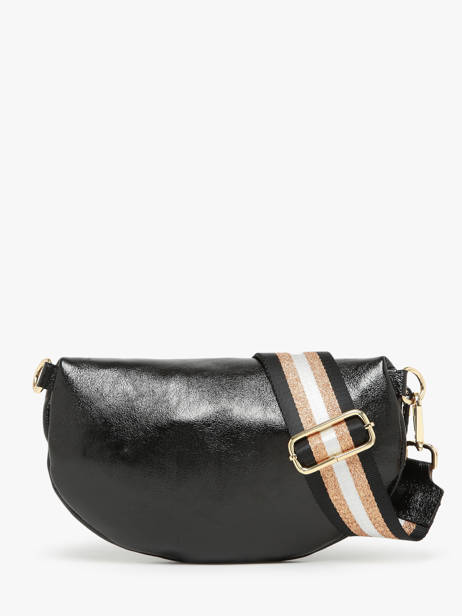 Sac Banane Nine Cuir Milano Noir nine NI24011 vue secondaire 4