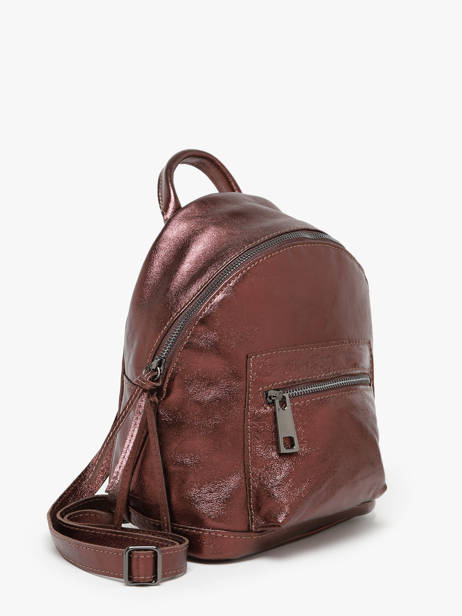 Leather Nine Backpack Milano Brown nine NI23066 other view 2