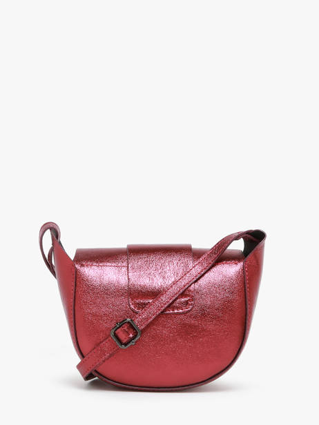 Sac Bandoulière Nine Cuir Milano Rouge nine NI24064 vue secondaire 4