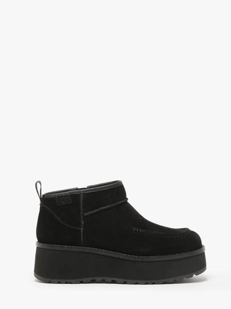 Platform Boots In Leather Ugg Black women 1158193