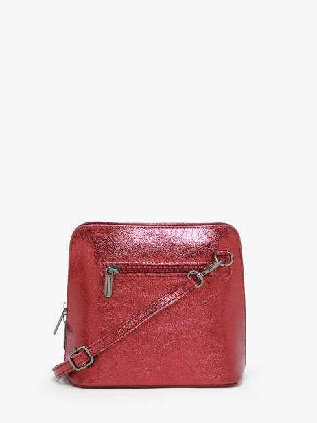 Sac Bandoulière Nine Cuir Milano Rouge nine NI23117N vue secondaire 4