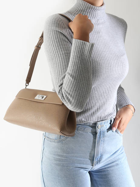 Sac Porté épaule Ck Push Calvin klein jeans Marron ck push K612143 vue secondaire 1