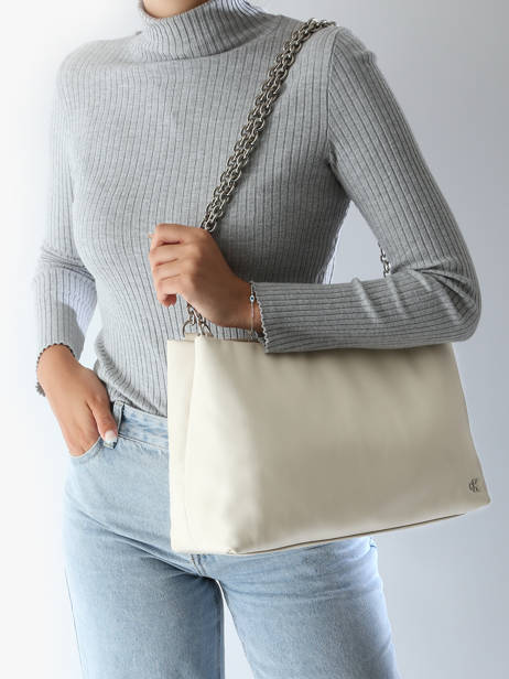 Crossbody Bag Micro Mono Recycled Polyester Calvin klein jeans Beige micro mono K612227 other view 1