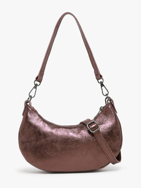 Sac Porté épaule Nine Cuir Milano Marron nine NI24061 vue secondaire 4