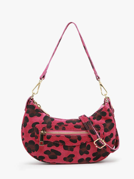 Shoulder Bag Velvet Leopardo Leather Milano Pink velvet leopardo VL24061 other view 4