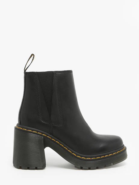 Heeled Boots In Leather Dr martens Black women 26440001