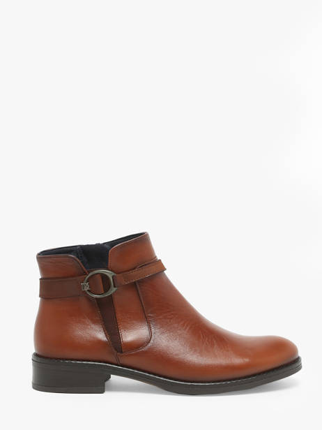 Bottines Tierra En Cuir Dorking Marron theme D8003