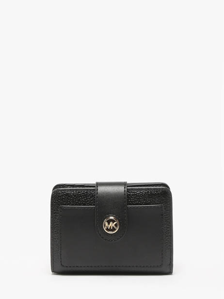 Wallet Leather Michael kors Black mk charm H3G0KD5L