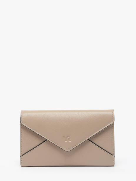 Portefeuille Cuir Yves renard Beige enveloppe 29283