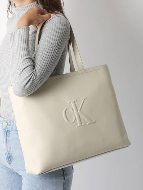 Shoulder Bag Sculpted Calvin klein jeans White sculpted K612724 other view 1