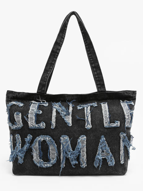 Shoulder Bag Denim Cotton Miniprix Black denim 26