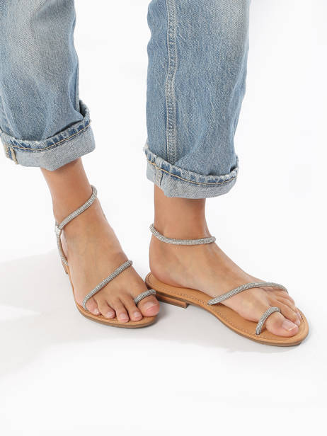 Nu-pieds Les tropeziennes Argent women HODAXA vue secondaire 2