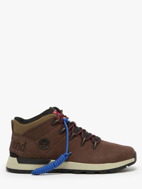 Sneakers Sprint Trekker En Cuir Timberland Marron men 6DQDW071