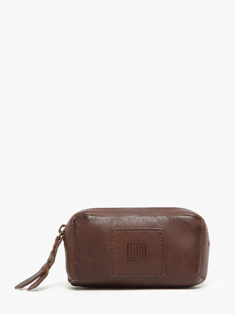 Porte-monnaie Chester Cuir Biba Marron heritage KA6