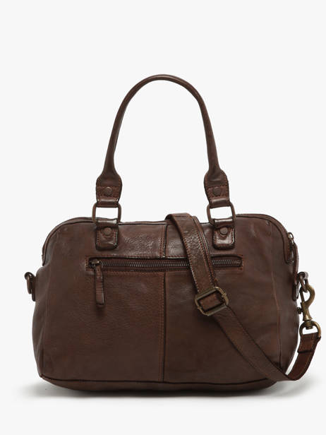 Sac Porté Main Heritage Cuir Biba Marron heritage BT1 vue secondaire 4