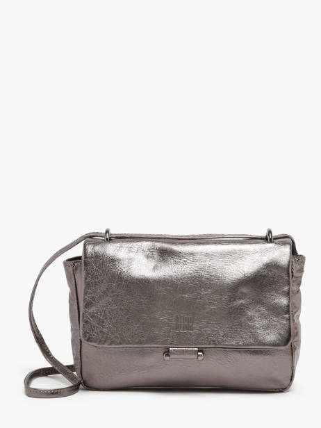 Shoulder Bag Leather Leather Biba Silver leather ELI1L