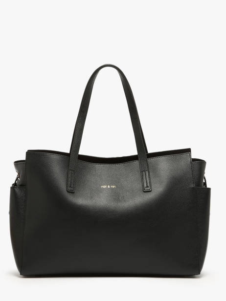 Sac Cabas Dakota Vintage Cuir Nat et nin Noir vintage DAKOTA