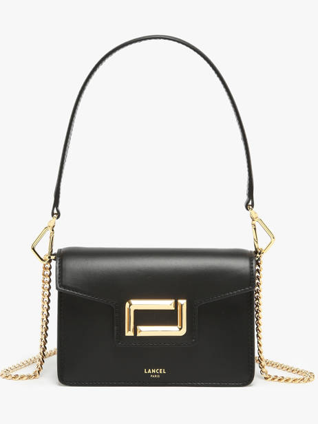 Shoulder Bag Angele Leather Lancel Black angele A13275