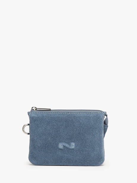 Leather Denim Coin Purse Nathan baume Blue denim D